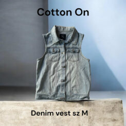 Cotton On Denim Vest sz M