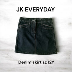 Girls JK EVERYDAY denim skirt sz12Y