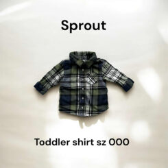 Toddler Sprout flannel shirt