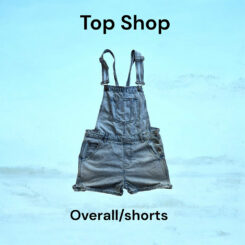 Top Shop Denim Overall/shorts