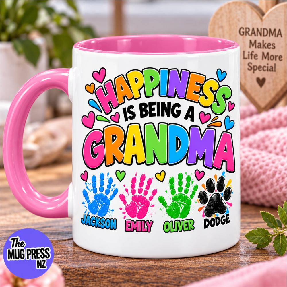 Happiness Is Being A… Personalised Family Mug - Image 2