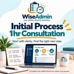 Initial Process 1hr Consultation Start with clarity. Find the right next step.