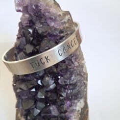 F U C K cancer cuff bracelet