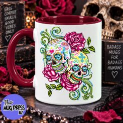 Sugar Skull & Roses Mug
