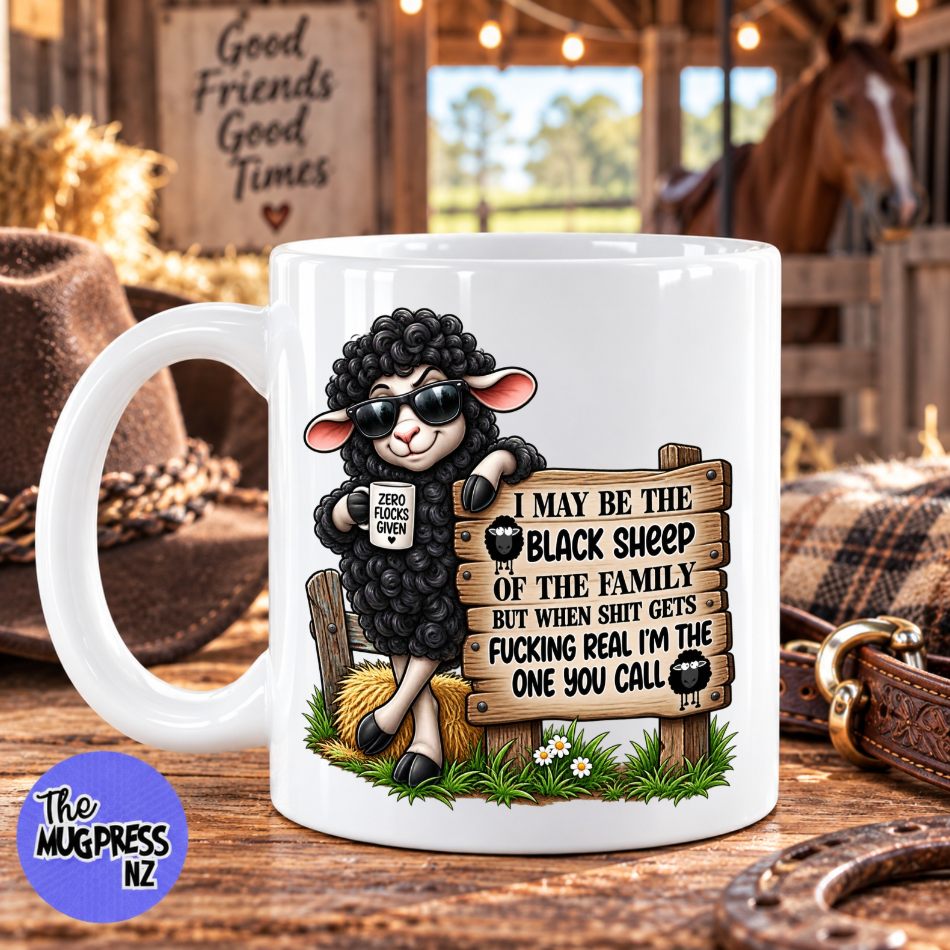 I May Be The Black Sheep - Mug - Image 3