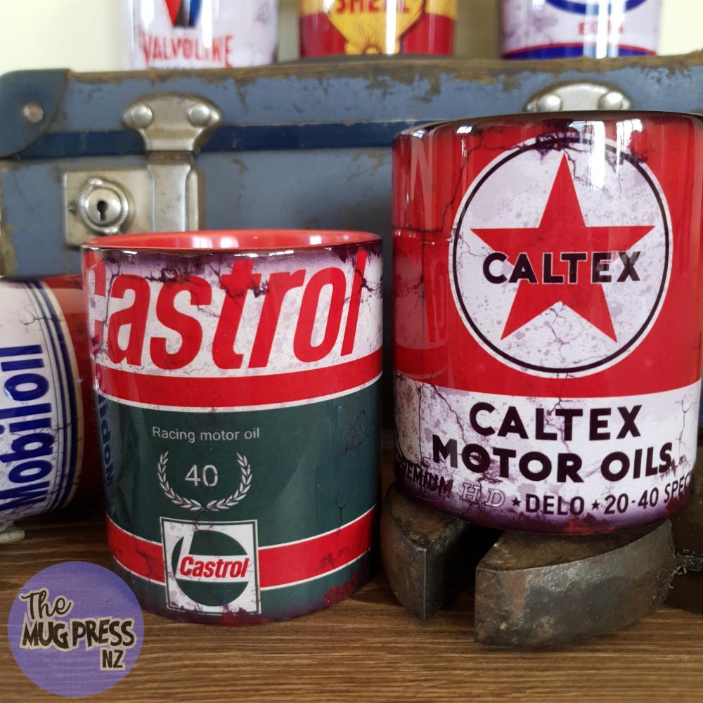 Vintage garage Oil Mugs - Image 6