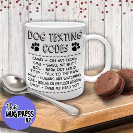 Dog Texting Code - Mug - Image 2