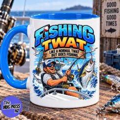 Fishing Twat Mug – Funny Rude Fishing Mug