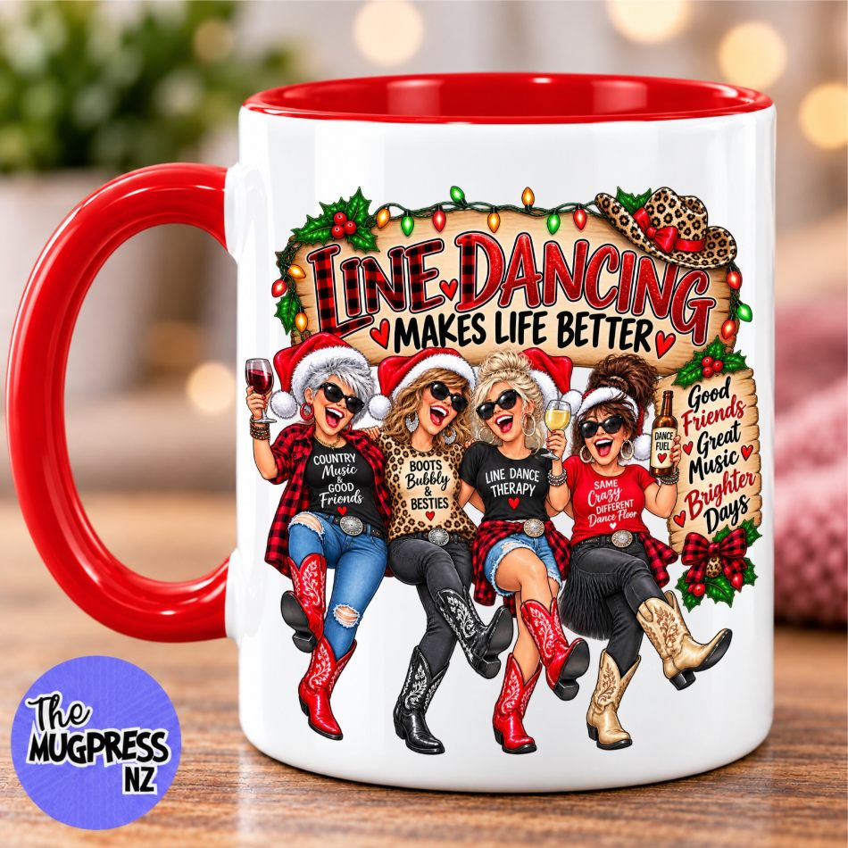 Line Dancing Naughty or Nice - Mug