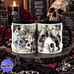 Skull Collage Wrap - Mug
