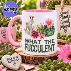 What The Fucculent Mug – Funny Succulent & Cactus Mug