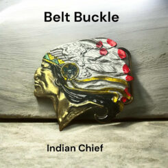 Belt Buckle Indian Chief D350