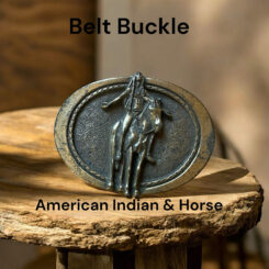 Belt Buckle “American Indian & Horse”