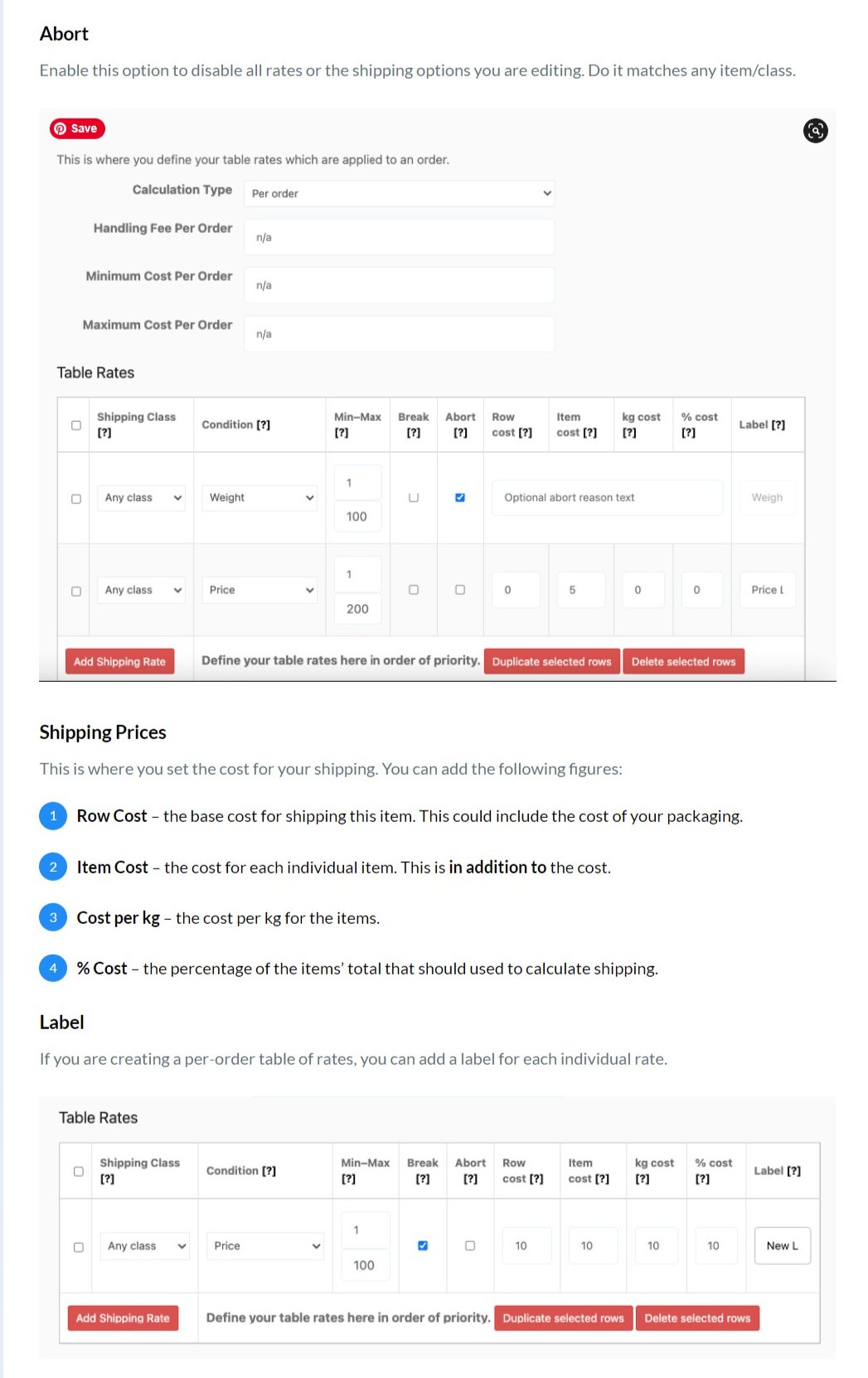 10_meaning of table on table rated shipping