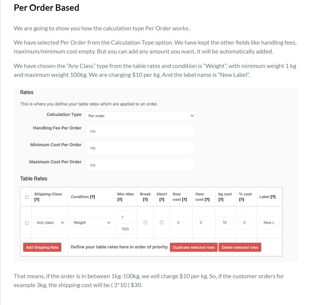 11 per order based